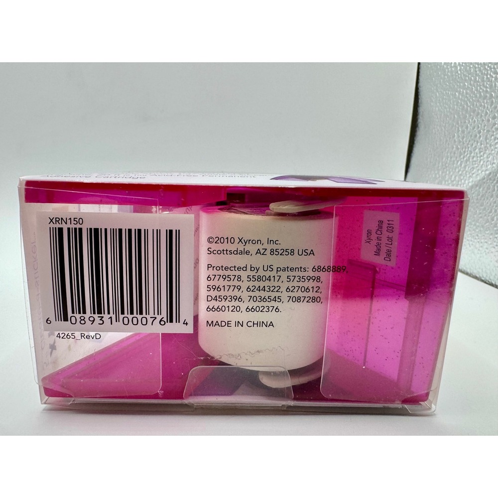 Xyron Create-a-Sticker Machine 1.5 Inch Pink Permanent Adhesive XRN150 New - Picture 5 of 6